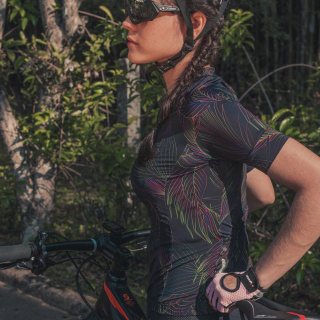 camisa feminina funny rainbow leaves marcio may 8
