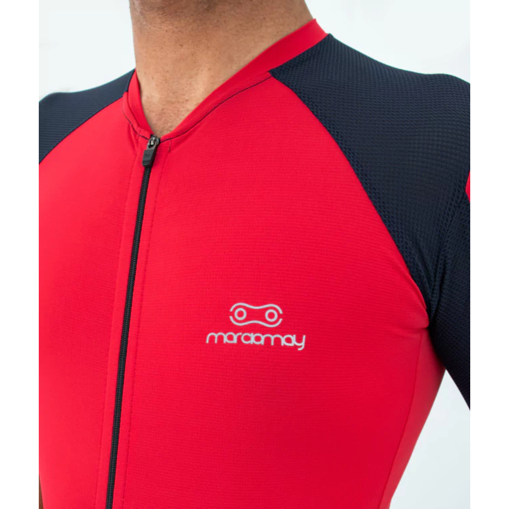 camisa masculina race vermelha azul marcio may 5