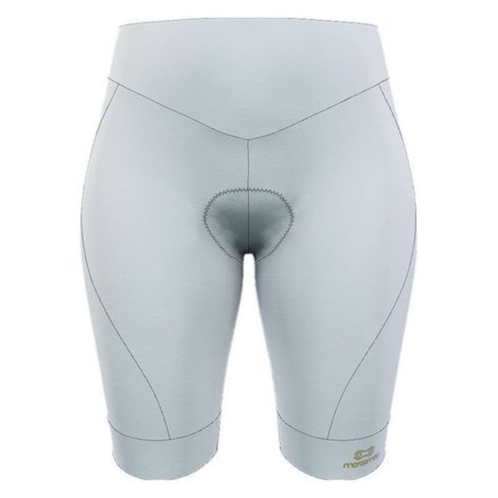 bermuda feminina comfort cos alto branca dourado marcio may