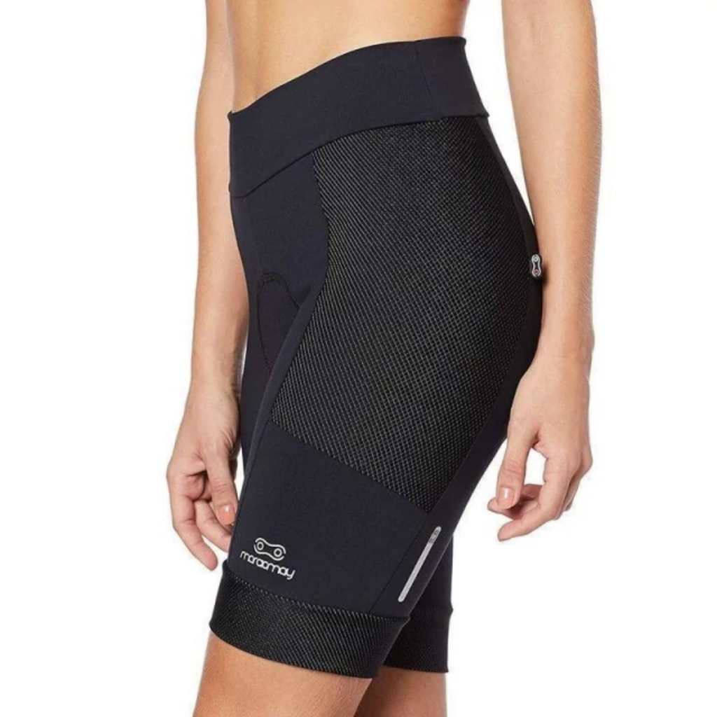 bermuda ciclismo feminina race carbon marcio may