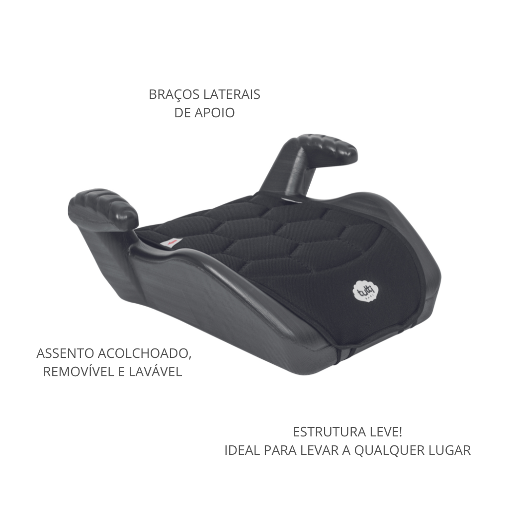 assento elevado elevato preto tutti baby