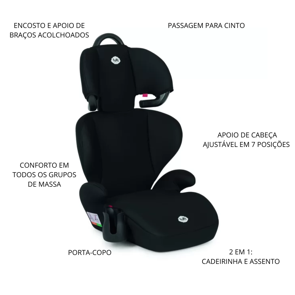 cadeirinha infantil carro delta preto tutti preto 4