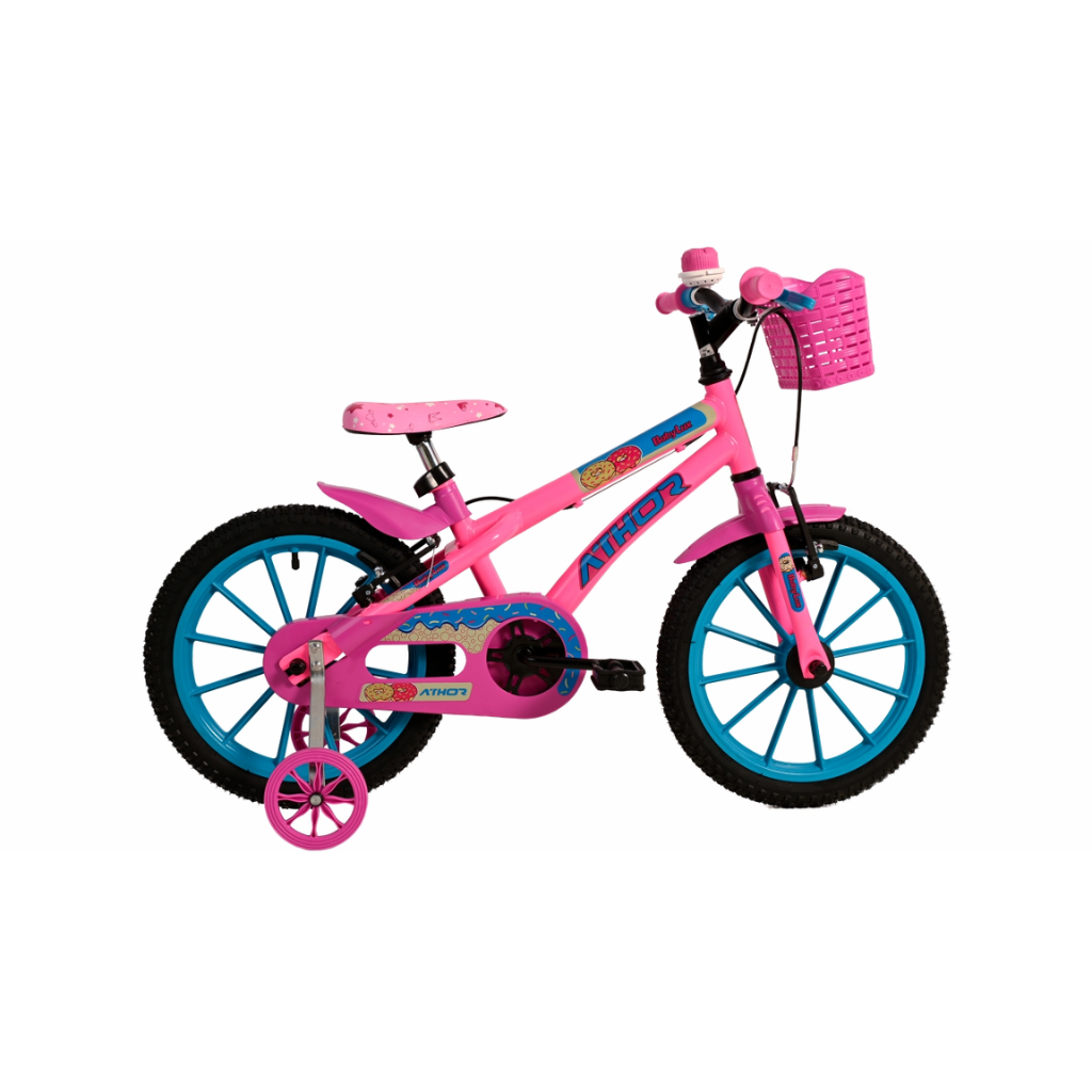bicicleta infantil baby lux rosa azul athor
