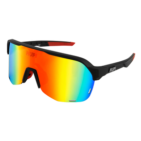 Óculos Ciclismo 100% Racetrap Soft Tact Black Hiper Red - Bike