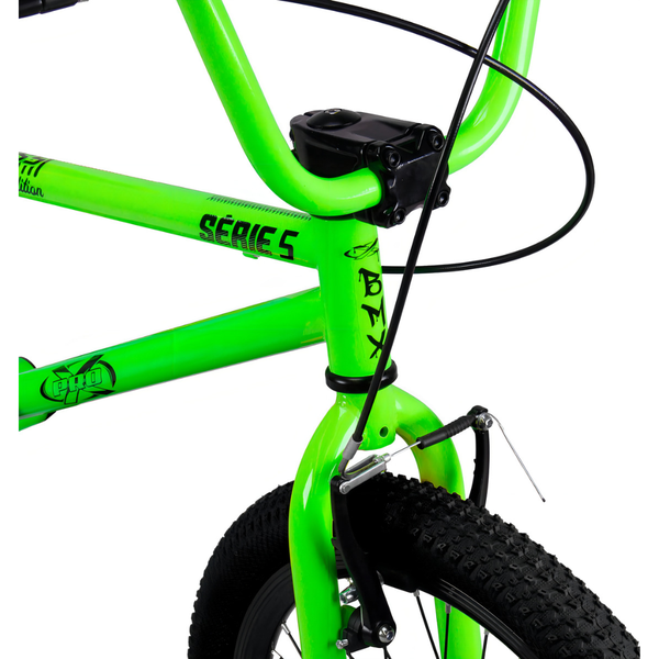 Bicicleta BMX Aro 20 Serie 5 Limited Edition - Pro-X - Verde Neon