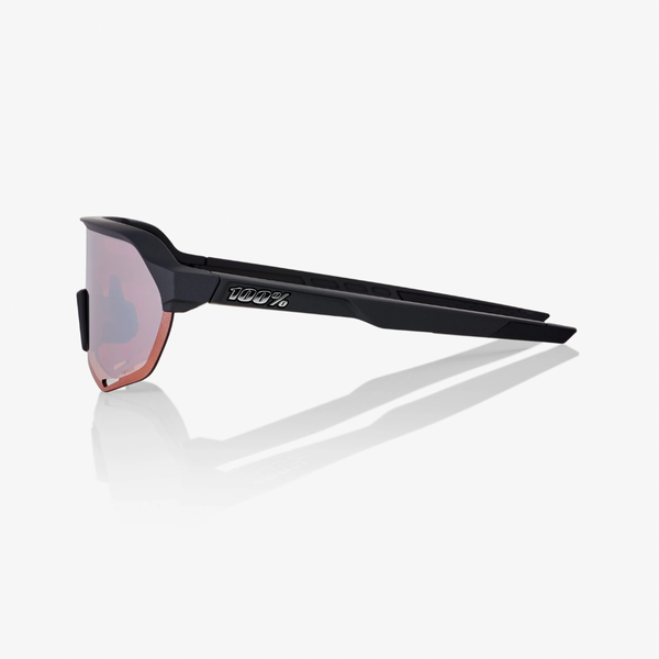 Óculos Ciclismo 100% S2 Soft Tact Black Hiper Crimson - Bike Alto Vale