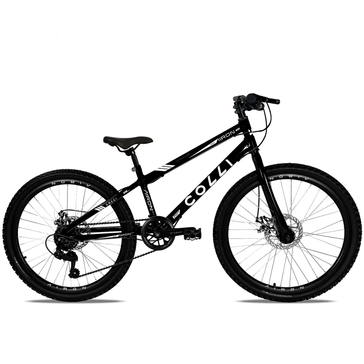 Bicicleta Airon Aro 24 Freio Disco - Colli - Preto Fosco - Bike Alto Vale