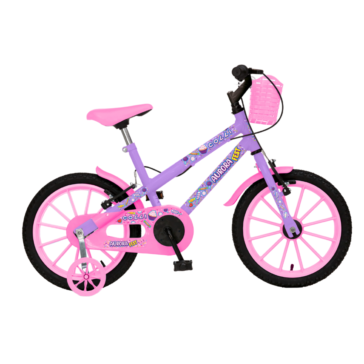 bicicleta infantil aro 16 colli aurora lilaspng