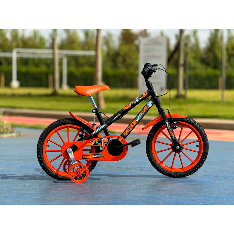Bicicleta Infantil Aro 16 Spinossauro Masculino - Colli - Laranja