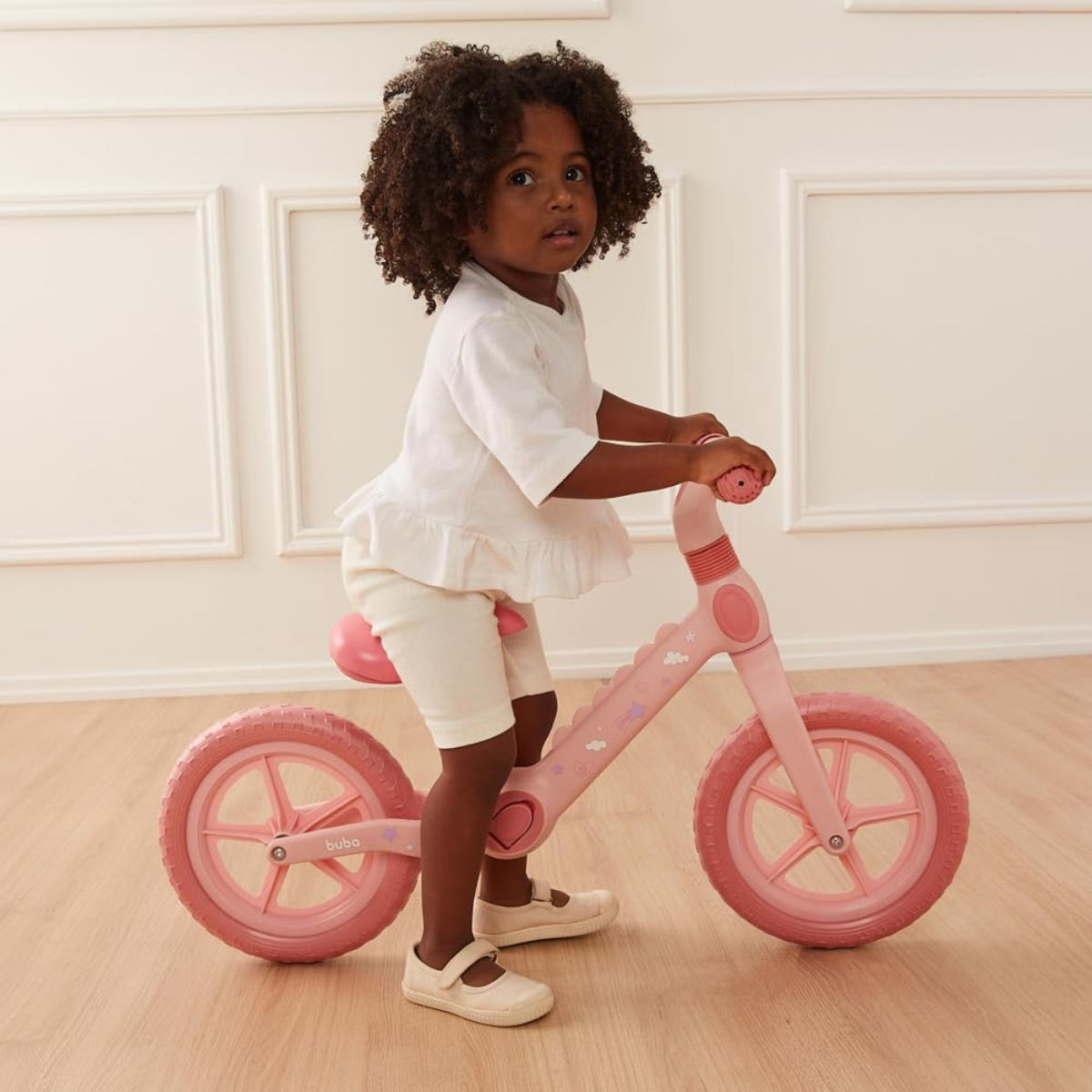 bicicleta buba equilibrio unicornio rosa