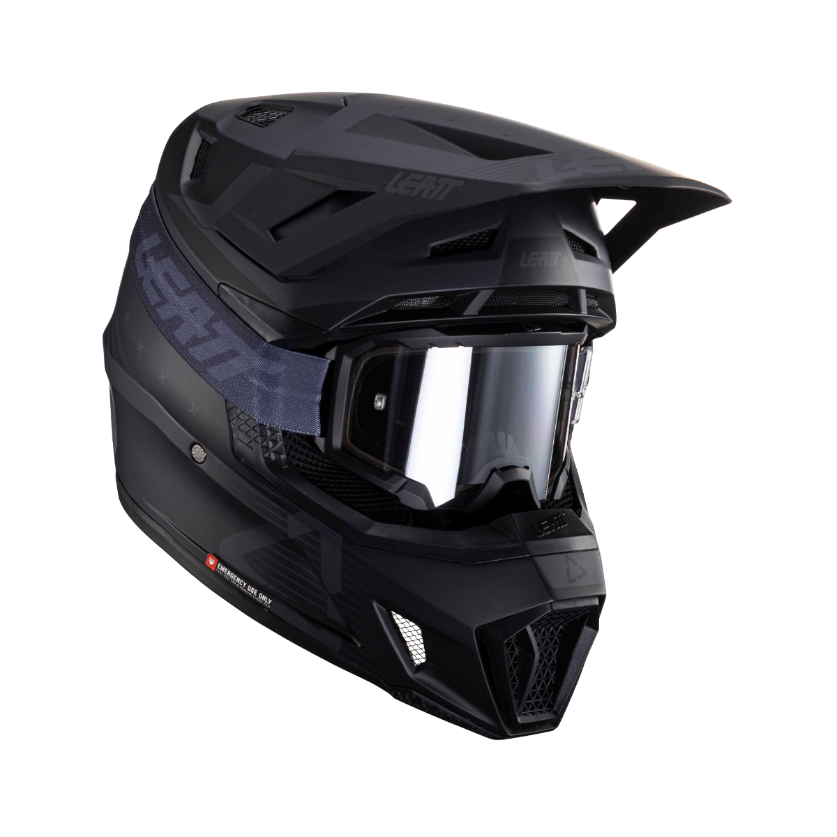 Capacete Leatt 7.5 Com Óculos Preto (Stealth) - Bike Alto Vale