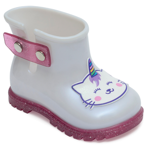 Bota Infantil Colore Menina Branca Pimpolho Vale Kids