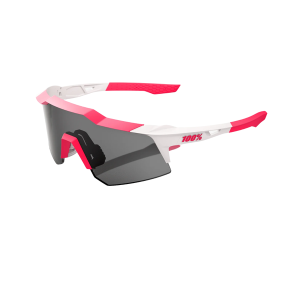 Óculos Ciclismo 100% Speedcraft XS Puddy Pink White Smoke - Bike