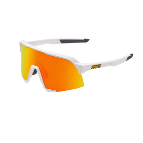 Óculos Ciclismo 100% S3 Matte White Hiper Silver - Bike Alto Vale