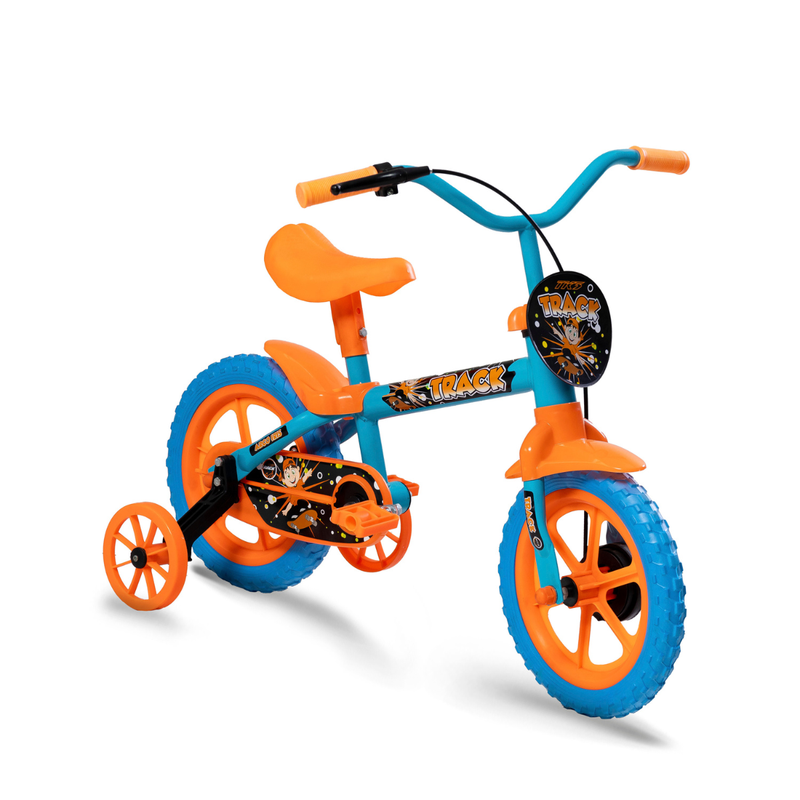 Bicicleta Infantil Aro 12 Arco Iris TK3 Track - Menta/Azul