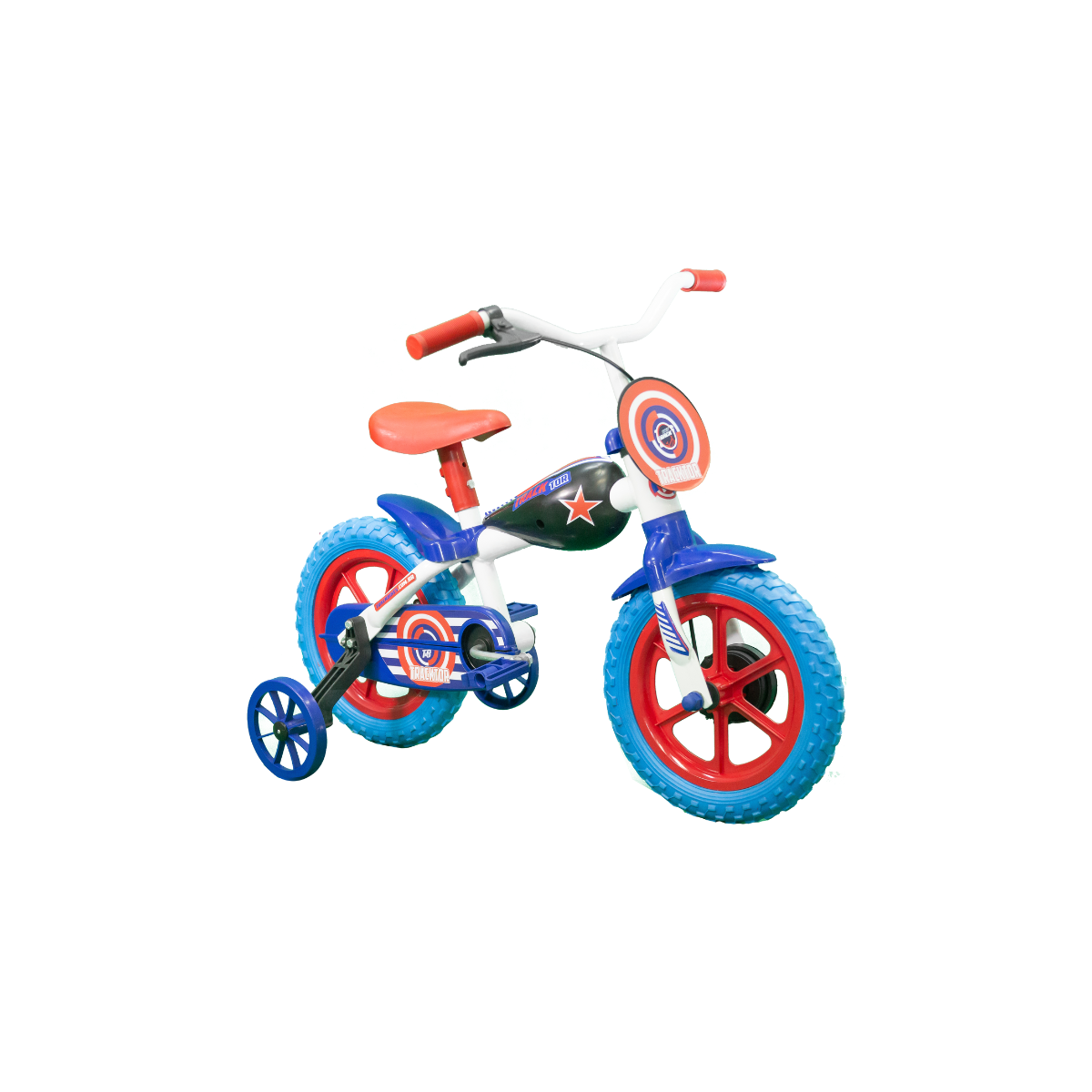 bicicleta infantil aro 12 tracktor track tk3 branco azul 2