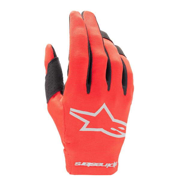 Luva Alpinestars MX Radar Vermelho Prata - Bike Alto Vale