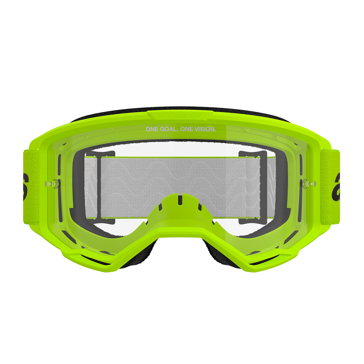 oculus vision 3 lente transparente alpinestars amarelo neon 3