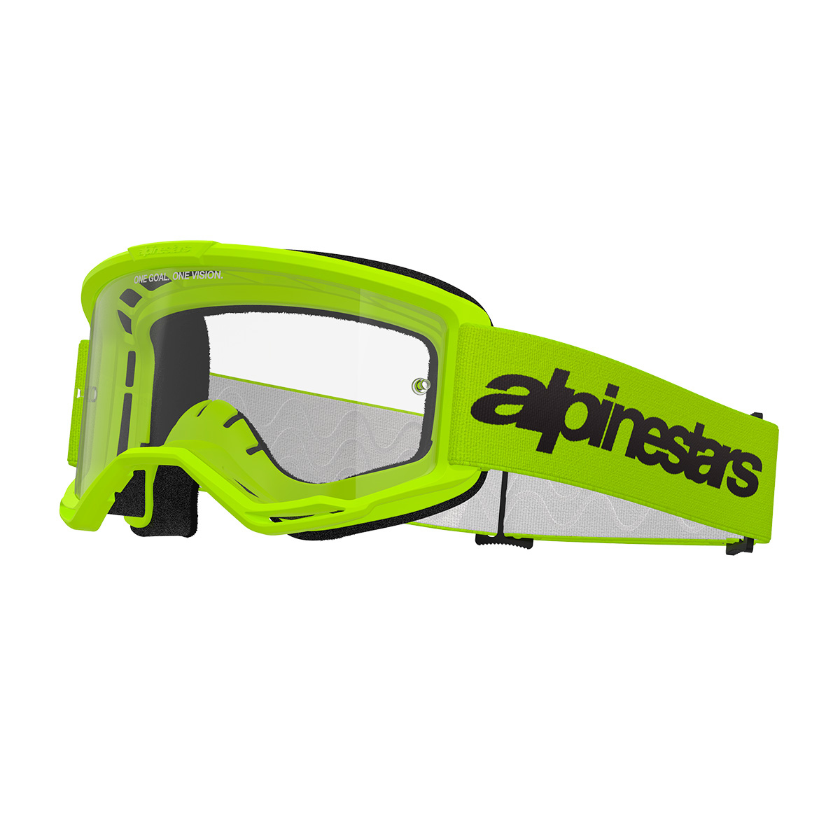 oculus vision 3 lente transparente alpinestars amarelo neon