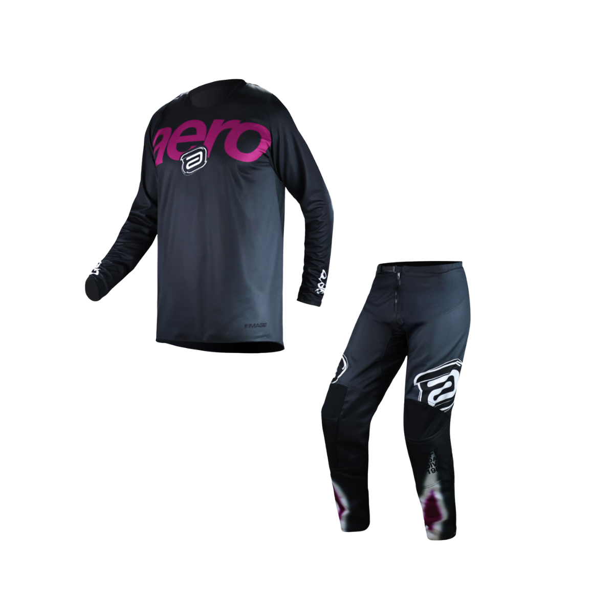 conjunto calca camisa asw image elysium preto banco vinho