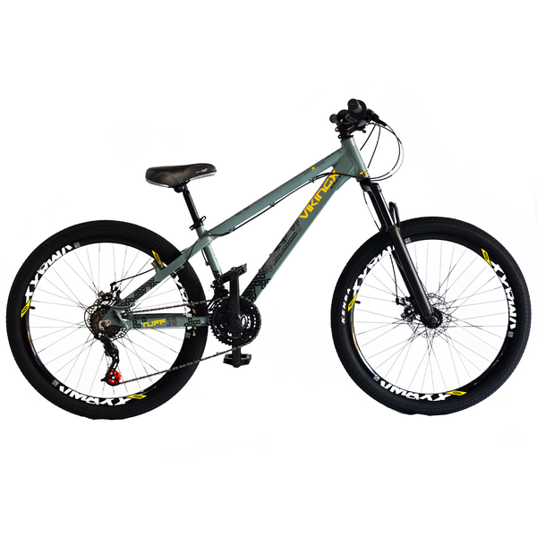 Bicicleta Aro 26 3x7 21v Tuff X30 Dirt Jump - VikingX - Cinza