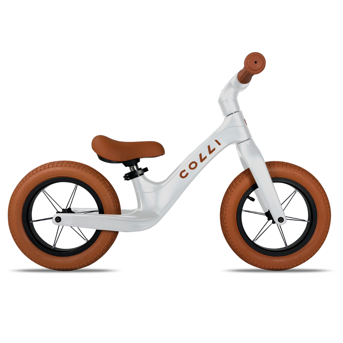 bicicleta balance bike aro 12 colli pitukinha branco